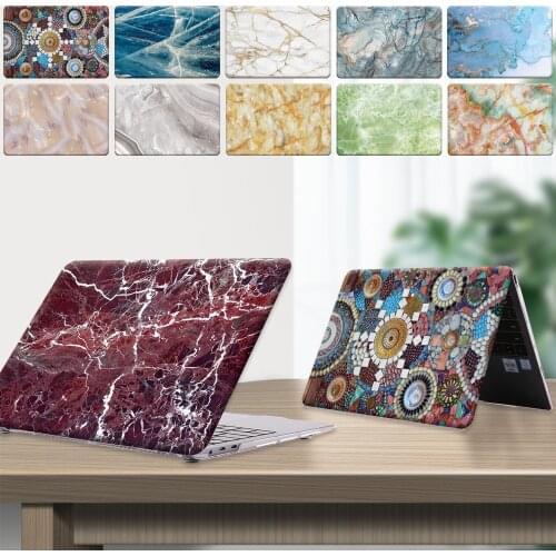 Laptop Case for Huawei MateBook D14/D15/13/14/Honor MagicBook 14/15/Pro 16.1/MateBook X 2020/X Pro Marble Hasp Shell Cases