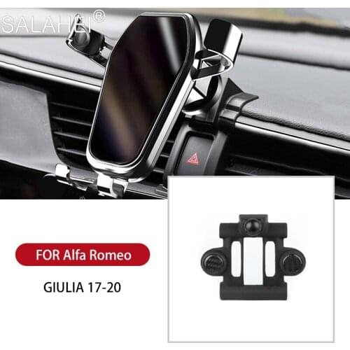 For Alfa Romeo Giulia Pretty Car Mobile Phone Holder Car Holder Phone Stand Steady Fixed Bracket Support Gravity Sensing Holder