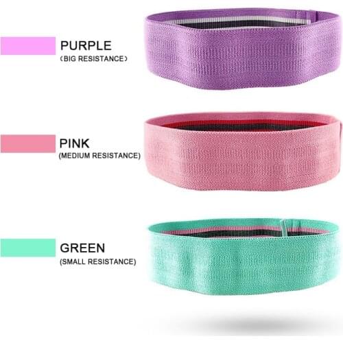 Fitness Hip Resistance Bands Rubber With Cotton Non-Slip Yoga Squat Gym Equipment Elastic Band