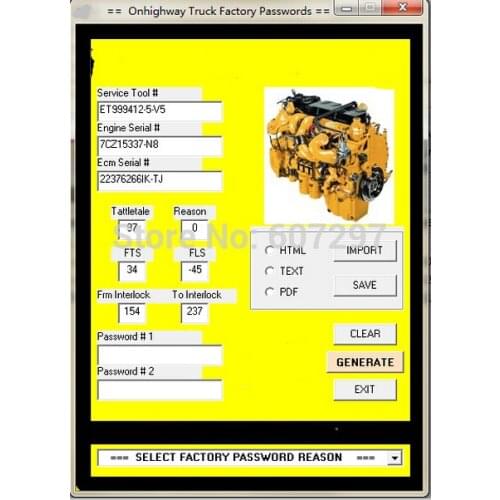 ET FACTORY PASSWORDS Keygen GENERATOR v2010 Working on ET2001-2015 versions