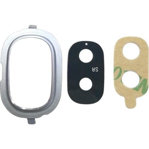 For Samsung Galaxy J4 2018 SM-J400 SIlver/Black/Gold Color Back Camera Lens Ring Frame With Cover