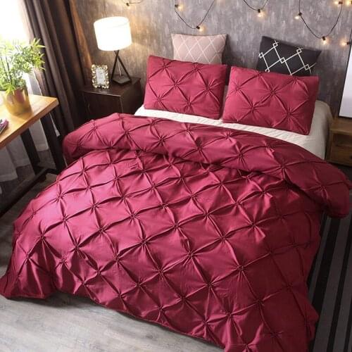 Simple Solid Color Bedding Set Black Duvet Cover Sets White King Queen Size Gold Quilt Gray Comforter Covers 3Pcs 260x230