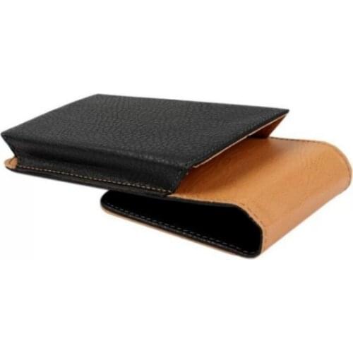 Brown Lichee Pattern PU Leather Back Belt Clip Mans Covers Case for LG G4 Stylus / Logos / Volt TV 4.7" Phone Bag