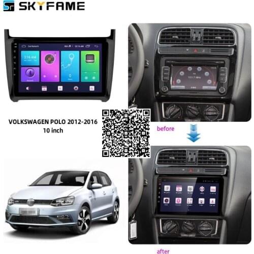 SKYFAME Car Radio Stereo For VW Polo 2012-2016 Android Multimedia System GPS Navigation DVD Player