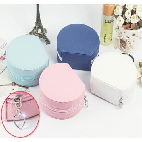 Mini Jewelry Small Storage Box Earring Ring bag Simple Portable European Flannel Jewelry Box