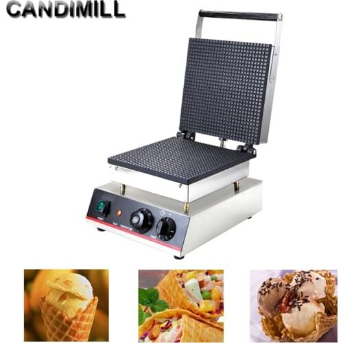 Crispy Egg Roll Maker Commercial Small Ice Cream Cone Waffle Making Machine Non Stick Waffle Iron Plate Cake Oven