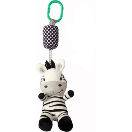 Cartoon Cute Black And White Zebra Baby Rattle Toys Animals Bed Bell And Stroller Hang Boutique Car Hanging