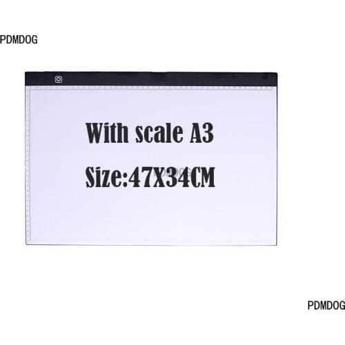 Scale LED Diamond Painting Light Pad Lightpad Board Diamond Painting Accessories Tool Kits A3 A4 A5 Drawing Graphic Tablet Box