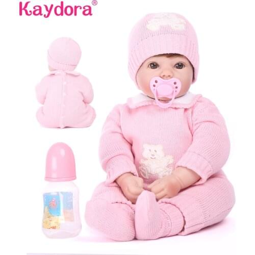 55cm Adorable lol Reborn Bebe Dolls Baby 22 inch Handmade reborn baby pink Style doll Hot sale Christmas gift Kaydora