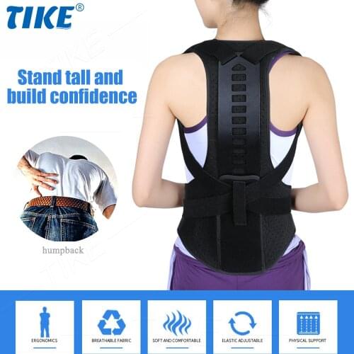 TIKE Spine Back Support Brace Improve Posture Corrector for Youth Teenager Shoulder Neck Pain Relief Lumbar Support Straightener
