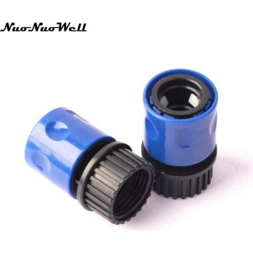 3pcs NuoNuoWell 3/4" Female Thread to 16mm Tap Quick Connector for Garden Irrigation Watering Hose Pipe Fitting Adapter