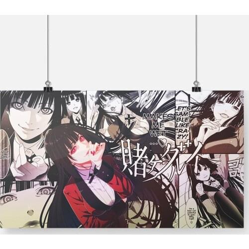 Yumeko Jabami Kakegurui Anime Poster Framed Wooden Frame Canvas Painting Wall Art Decor Bedroom Study Home Decoration Prints