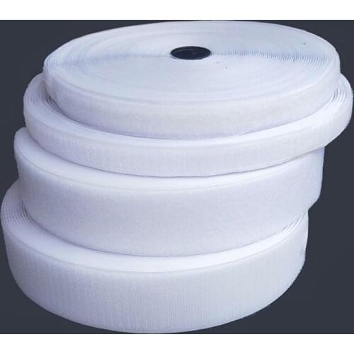 White velcros adhesive magic tape hook and loop no glue self adhesive fastener tape strip sewing ticker strap 1/2/3/4/5/6/7/cm