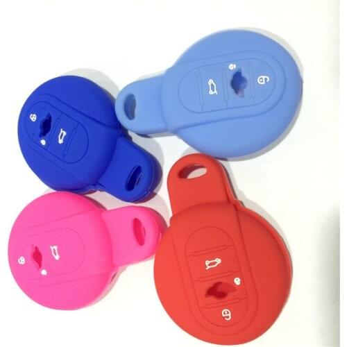 Silicone car Key cover Cases Key Cover Bag Fit for BMW MINI Cooper 2014 2015 f55 f56 key