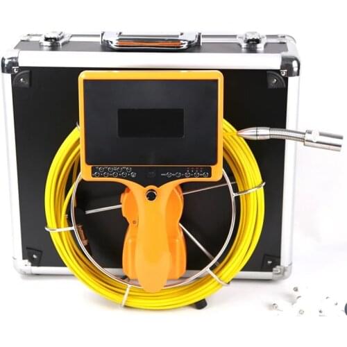 7inch display Pipe Snake Inspection Camera Newest Hand Held Drain Sewer Video Endoscope 7DH Cable Recording Borescope Portable