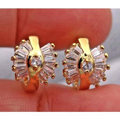 Bohemian Earrings for Women Gold Filled Egyt Element Cubic Zirconia Earring Circle Boho Earrings Trendy Wedding Jewelry