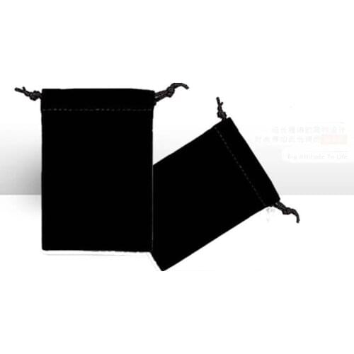 1000pcs 10*12cm black Pure color Velvet Bags woman vintage drawstring bag for Party/Jewelry/Gift diy handmade Pouch Packing Bag