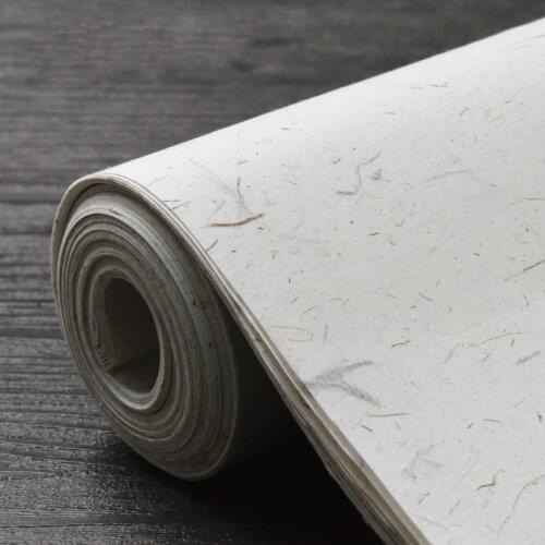20 Sheets Handmade Xuan Paper Long Fiber Hemp Paper Sandalwood Rice Paper Brush Calligraphy Writing Special Raw Rice Paper