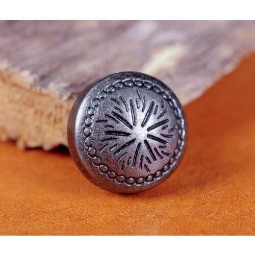 50Pcs 11mm Charm Alloy Flower Rivet Stud DIY Leathercraft Bag Shoes Purse Decor