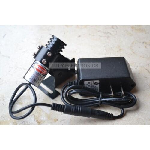 850nm 100mW IR Infrared Laser Focusable Dot Module + 5.0V AC Adapter + Mount
