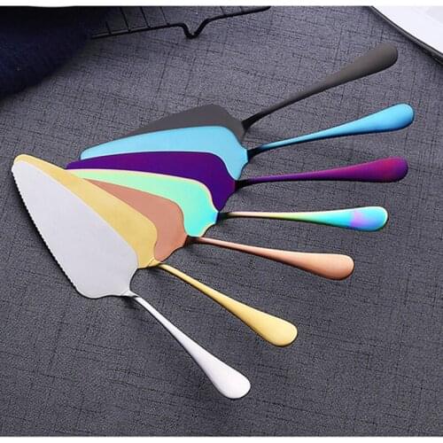 9 Color 304 Stainless Steel Cake Pizza Shovel Knife Butter Knife For Pie/Pizza/Cheese Dessert Cutlery Bakeware Cake Spatula Tool