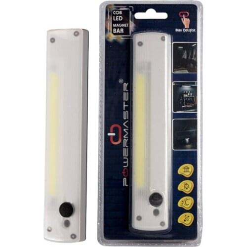 POWERMASTER WHITE COB LED ADHESIVE MAGNETIC HAND TYPE FLASHLIGHT