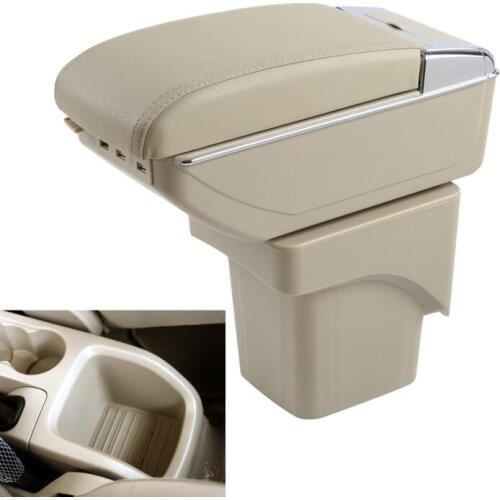 Center Centre Console Storage Box For Ford Focus 2 Mk2 2005-2011 Armrest Arm Rest Rotatable