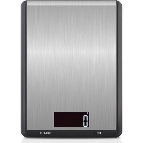 10kg Stainless Steel Platform Digital Kitchen Scale Electronic Food Scales Touch button professional Measuring Tools LCD Display