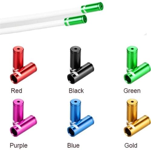 Gub 100pcs 4/5MM MTB Bike Brake Cable Caps Gear Shift Line Connector Adapter Regulator Adjust Housing Cap For Derailleur Cable