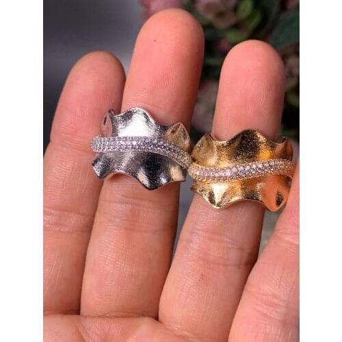 JanekellyMonaco Design Luxury Statement Stackable Ring For Women Wedding Cubic Zircon Engagement Dubai Punk Bridal Top Finger Ri