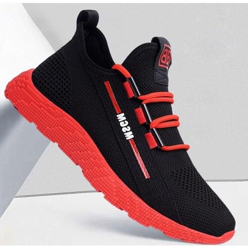 Fashion Men Sneakers Mesh Casual Shoes Lac-up Mens Shoes Lightweight Vulcanize Shoes Walking Sneakers Hombre