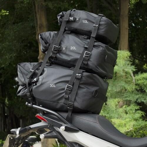 Motorcycle Luggage Pack Multi-Function Waterproof Motocross Rear Seat Bag 20L 30L Outdoor Riding Backpack Motorcycle Tail Bag