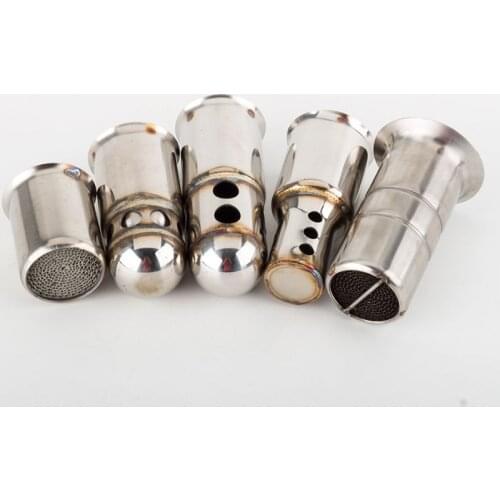 Motorcycle 51mm 63mm Inlet Exhaust Muffler Adjustable DB Killer Silencer Noise Sound Eliminator Front Catalyst