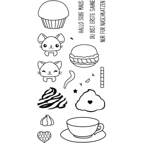 German Transparent Clear stamp and cutting dies DIY Silicone Seals Scrapbooking /Card Making/Photo Album Decoration