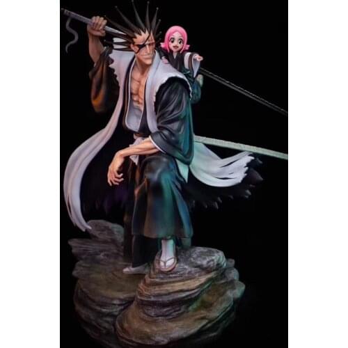 BLEACH GK Statue Zaraki Kenpachi And Kusajishi Yachiru Resin Action Figure Collection Model Toys F47