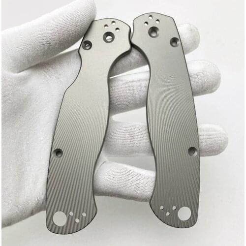 Titanium Alloy Blade Handle Patch for C81 Knife Titanium Alloy Para 2 Patch DIY Accessories