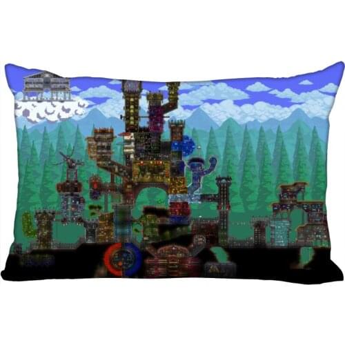 Custom Terraria New Arrival Rectangle Anime Pillowcases Zipper Custom Pillow Cover Wedding Decorative Christmas Gift