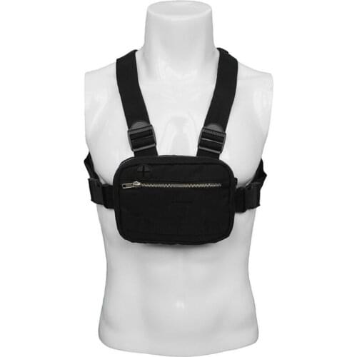 Adjustable Chest Rig Bag Multifunctional Hip Hop Front Pack Durable