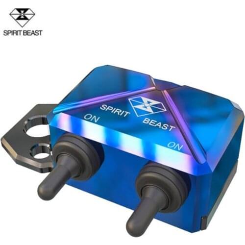 SPIRIT BEAST Motorcycle Scooter Switch Control Box Handlebar Headlight CNC Aluminium Alloy Hazard Light Waterproof Switch Box