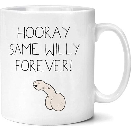 Hooray Same Willy Forever Mug Funny Wedding Gifts