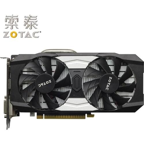 ZOTAC GTX 1050Ti-4GD5 Destroyer OC Graphics Card GPU GTX1050 Ti 4GB Map for GeForce GTX1050Ti Overclock 128Bit Video card Used