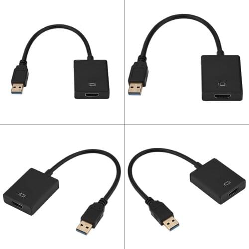 SOONHUA USB 3.0 To HDMI-Compatible 1080P 5.0Gbps Video External Adapter Converter Transfer Cable For PC / Laptop / HDTV