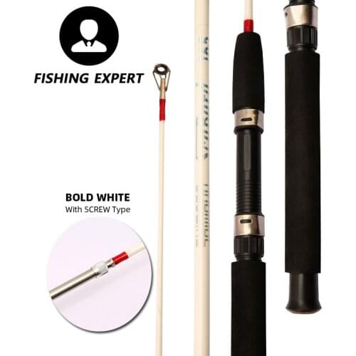 Stream Fishing Rod 2.1m 2.4m 2.7m 3m 2 Segments Solid Glass Rock Pole Plug-in Screw Kastking Hard FRP Carbon Fiber Power Lure