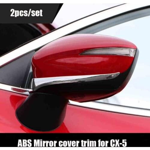 KOUVI ABS chrome car accessories side mirror cover cap trim For Mazda CX-5 CX5 2015 2016