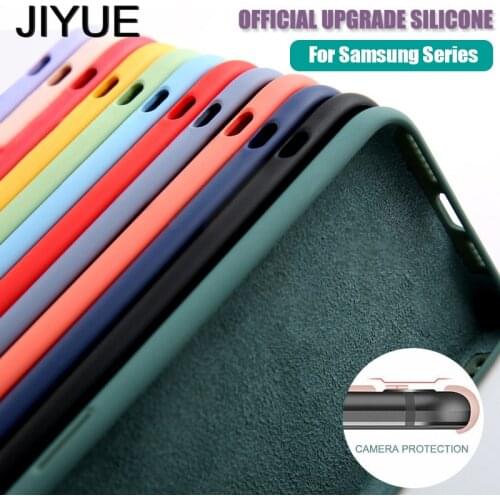 Liquid Silicone Phone Case for Samsung Galaxy S10 S9 S8 Plus S7 Edge Note 20 Ultra 9 10 Pro A10 A20 A30 A50 A70 A6 J4 J6 A7 2018