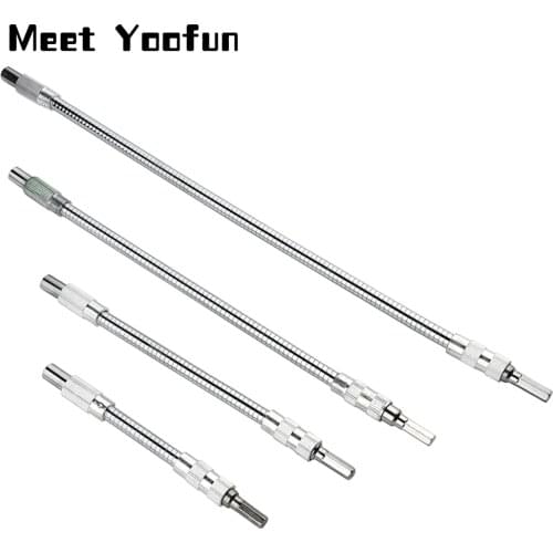 New Multi-functional Universal Metal Flexible Shaft Extension Rod Hose Drill Electric Screwdriver Approved Head Dedicated 1/4