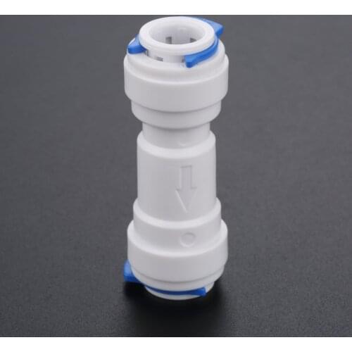 1Pc 3/8" 9.5mmOD Pushfit Tube Non-Return One Way Check Valve For RO Water Filter System Reverse Osmosis System Water Purifier