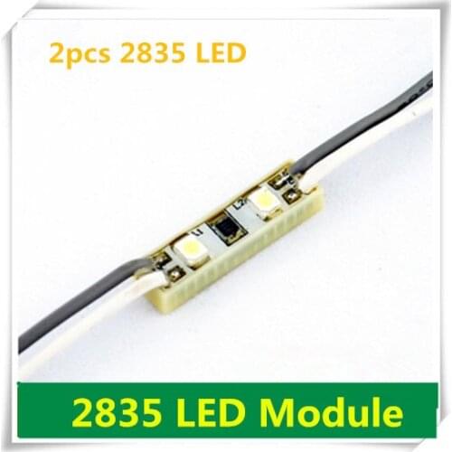 100pcs LED module for channel letter or advertising led sign 2 LED SMD 2835 waterproof