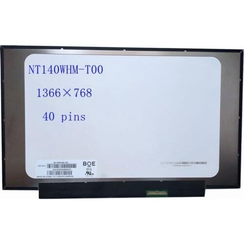 14.0" LED LCD Screen Touch Digitizer Panel Matrix Display NT140WHM-T00 HD 1366*768 40 Pins