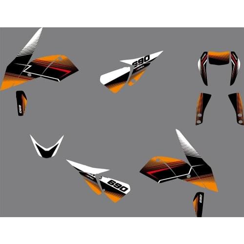 3M 1090 Motorcycle Team Graphic & Backgrounds Decal Sticker Kits for KTM DUKE 690 2012 2013 2014 2015 2016 2017 2018 2019